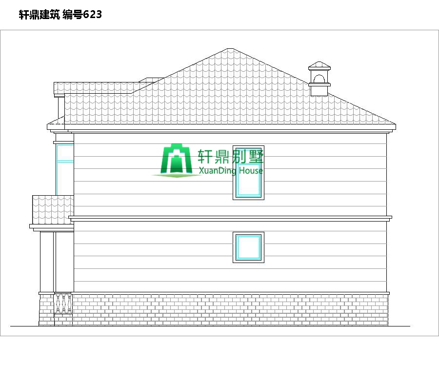 二層田園風格自建別墅設計施工圖4.jpg 二層田園風格自建別墅設計施工圖4.jpg