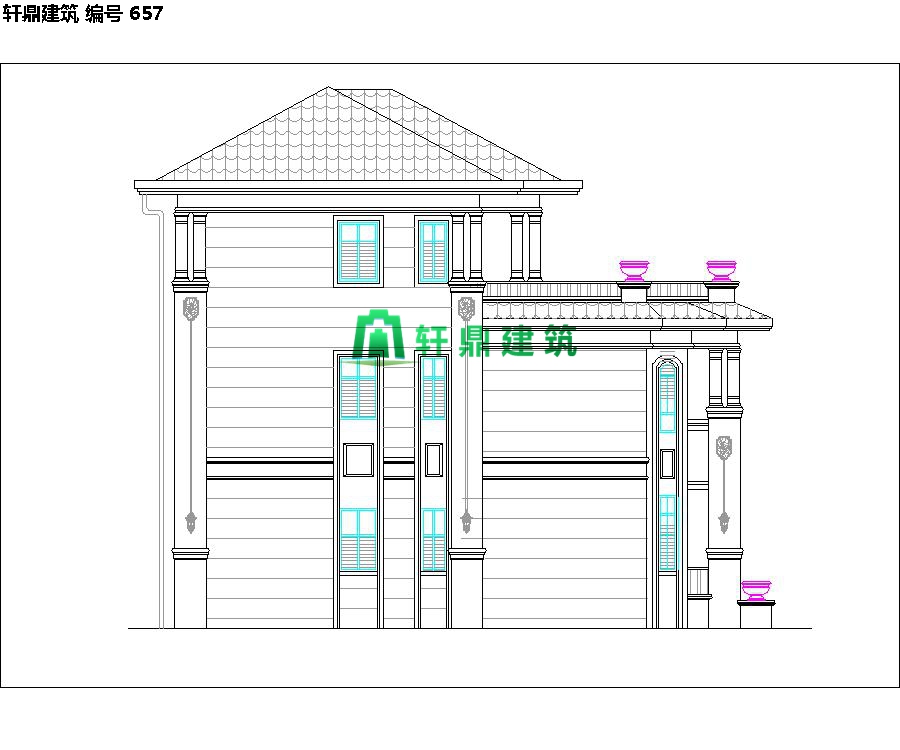 精品歐式三層自建別墅設計施工全套圖紙08.jpg 精品歐式三層自建別墅設計施工全套圖紙08.jpg