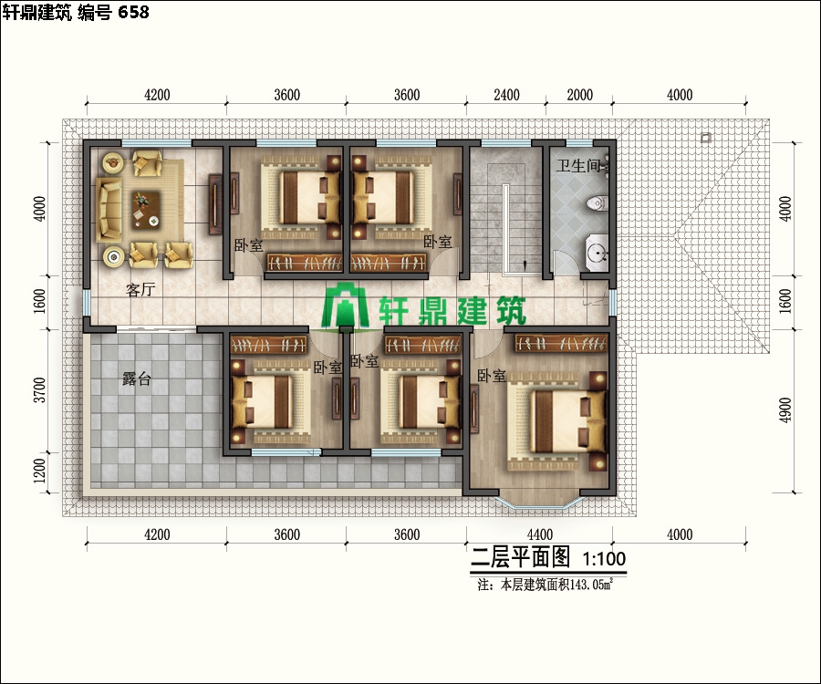 自建田園二層小別墅設計施工圖10.jpg 自建田園二層小別墅設計施工圖10.jpg