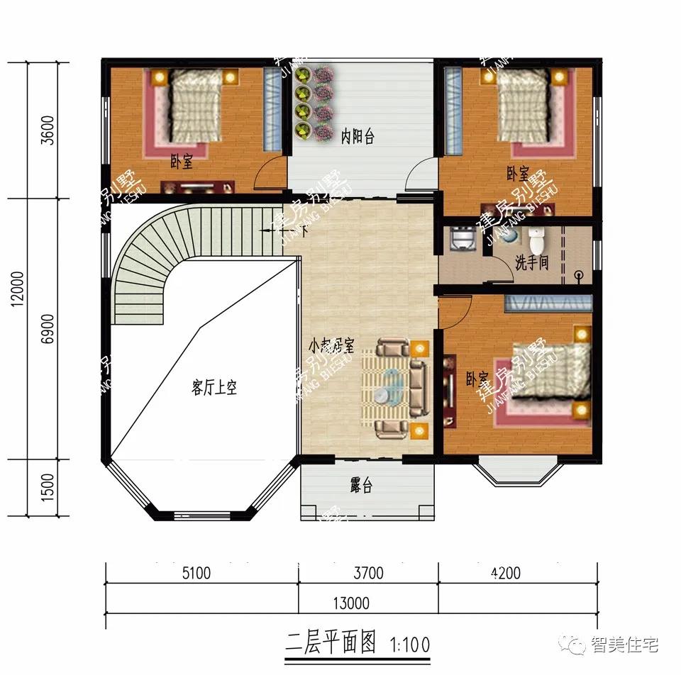 客廳挑空設計的兩層別墅 客廳挑空設計的兩層別墅