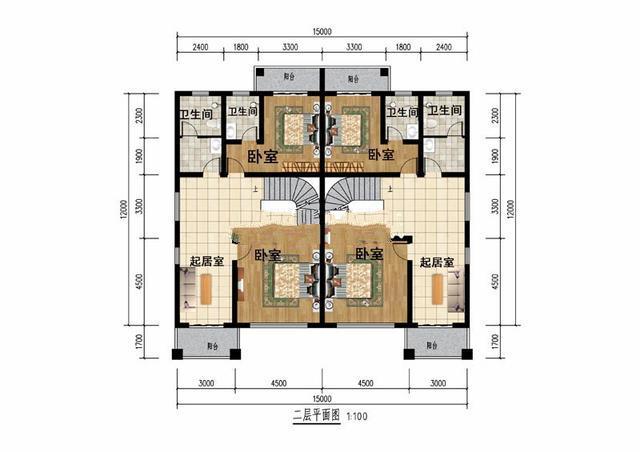 三層雙拼房別墅設計 三層雙拼房別墅設計