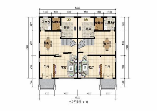 三層雙拼房別墅設計 三層雙拼房別墅設計