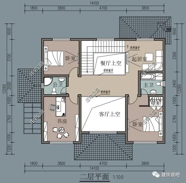 帶客廳挑空設計的鄉村別墅 帶客廳挑空設計的鄉村別墅