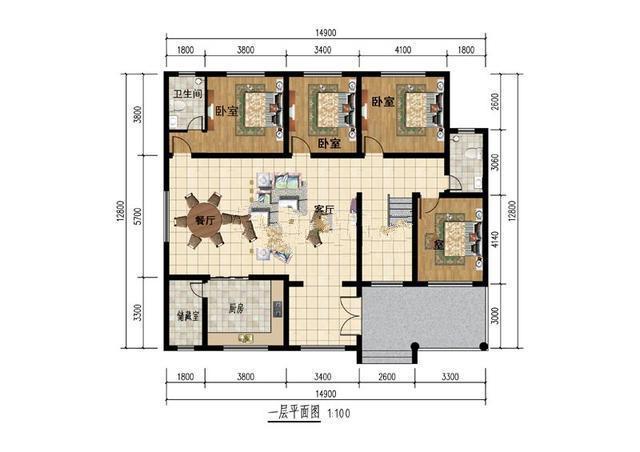 帶著閣樓別墅的戶型圖 帶著閣樓別墅的戶型圖