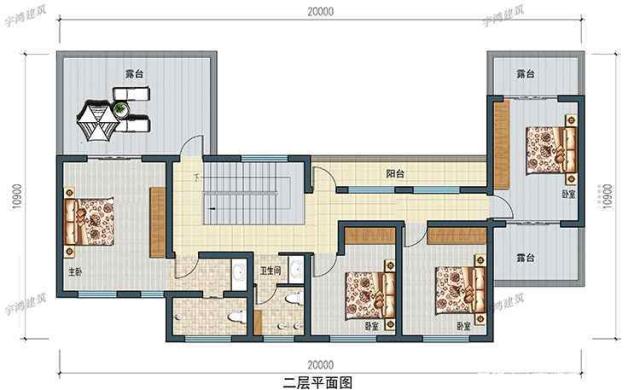 鄉村兩層別墅的設計圖 鄉村兩層別墅的設計圖