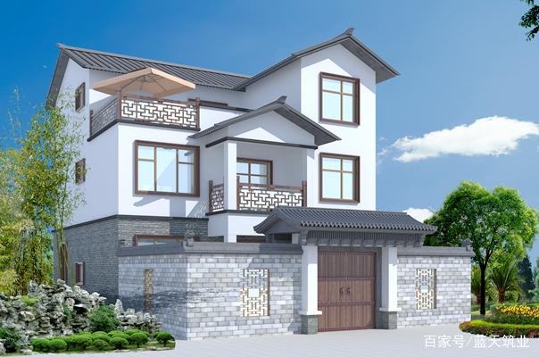 三層中式自建別墅原設計圖紙 三層中式自建別墅原設計圖紙