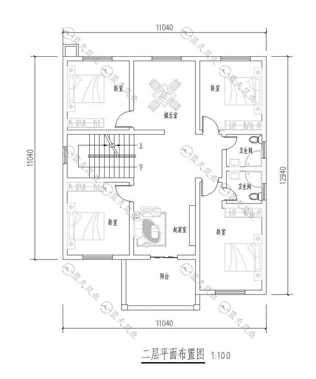 三層中式自建別墅原設計圖紙 三層中式自建別墅原設計圖紙