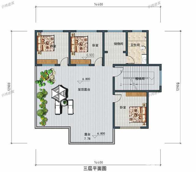 三層別墅的設計圖 三層別墅的設計圖