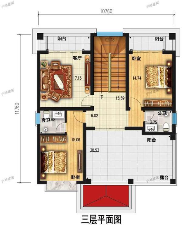 三層的豪華自建住宅設計 三層的豪華自建住宅設計