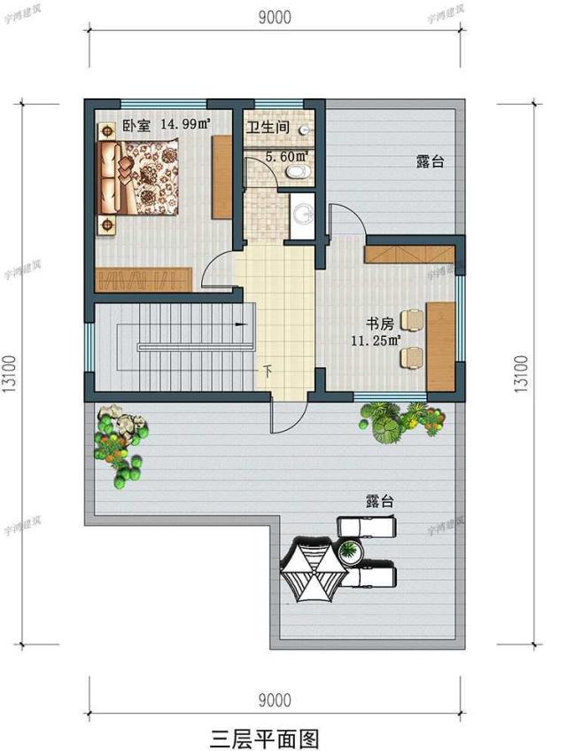 三層的豪華自建住宅設計 三層的豪華自建住宅設計