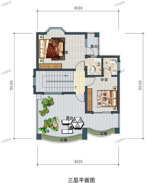 三層的豪華自建住宅設計 三層的豪華自建住宅設計
