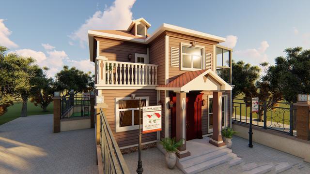 農村兩層自建房屋 農村兩層自建房屋