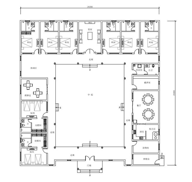 中式四合院自建別墅原創(chuàng)設(shè)計(jì)圖紙 中式四合院自建別墅原創(chuàng)設(shè)計(jì)圖紙