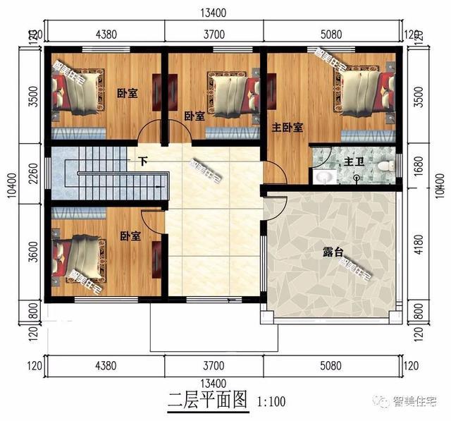 擁有露臺設計的農村別墅 擁有露臺設計的農村別墅