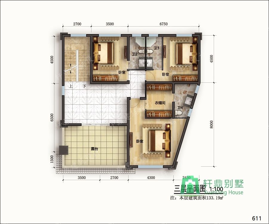農(nóng)村三層帶車庫(kù)自建別墅設(shè)計(jì)圖正三層平面.jpg 農(nóng)村三層帶車庫(kù)自建別墅設(shè)計(jì)圖正三層平面.jpg
