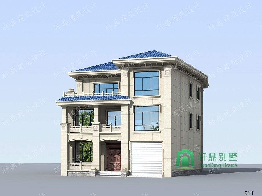 農(nóng)村三層帶車庫自建別墅設(shè)計(jì)圖側(cè)面效果圖.jpg 農(nóng)村三層帶車庫自建別墅設(shè)計(jì)圖側(cè)面效果圖.jpg