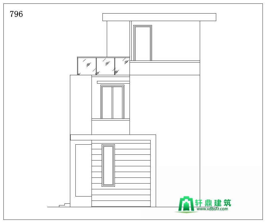 右立面 右立面