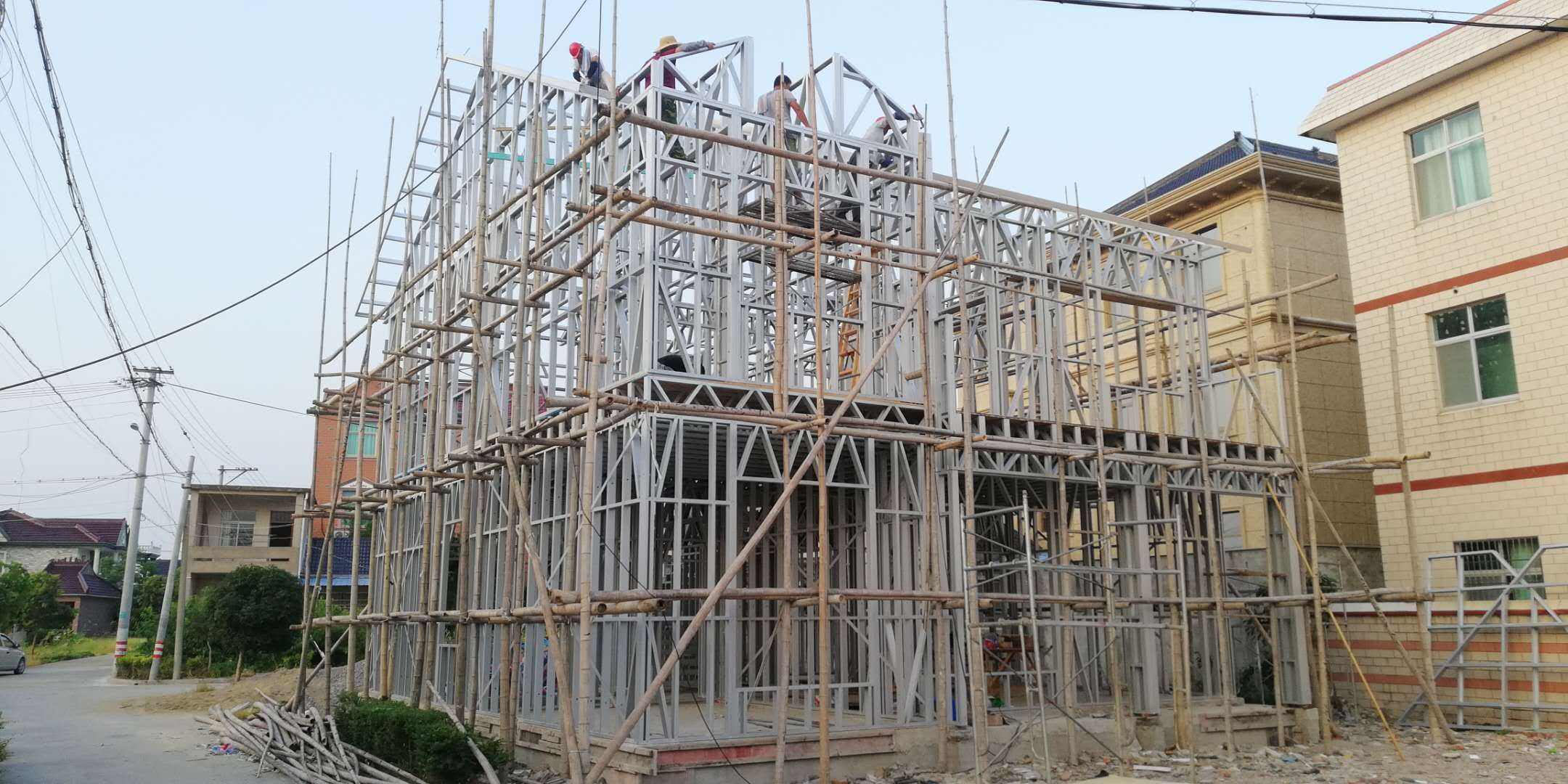 輕鋼別墅施工現場.jpeg 輕鋼別墅施工現場.jpeg
